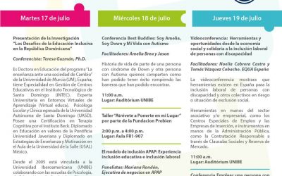 Participación en la Semana de la Inclusión de la Universidad Iberoamericana (UNIBE)